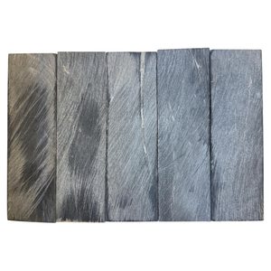 Ensemble de plaques en corne de buffle noire authentique, fabriquées à la main, 5"2"0.25", pour la fabrication de manches de couteau en corne, et de lames vierges pour couteaux DIY - Product Image 4