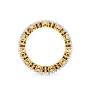 Anillo de Lujo Starlit Bond con Diamante Cultivado en Laboratorio con Corte de Pera en Acabado Chapado en Oro de 10K para Mujer para Boda y Aniversario - Product Image 3