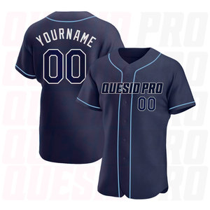 Camiseta de Béisbol con Logotipo Personalizado, Precio de Fábrica, Impresión por Sublimación, con Botones, Lisa, para Softbol, Ropa Deportiva al por Mayor OEM - Product Image 1