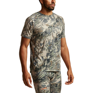 T-shirt de chasse sublimé, ensemble de vêtements de chasse personnalisés en polyester, vêtements de sport d'extérieur, design camouflage durable, t-shirts - Product Image 4