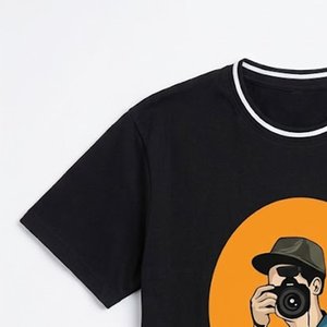 Camisetas de Hombre Más Demandadas, Estampadas o Lisas, 100% Algodón, Manga Corta, Holgadas, Transpirables, con Hombros Caídos, Talla Grande - Product Image 6