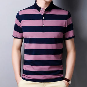 Camisas de Golf de Lona Sólida para Hombre, Personalizadas, al por Mayor, de Alta Calidad, Transpirables, de Algodón, con Impresión Personalizada, Manga Corta - Product Image 3