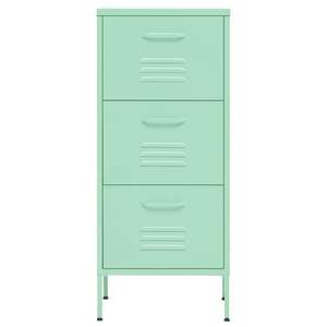 Gabinete de Almacenamiento Rectangular Mediano de Acero Color Menta para Sala de Estar - Product Image 3