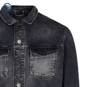 Chaqueta de Mezclilla para Hombre al por Mayor, Estilo Casual, Ropa Urbana, Impresión de Logotipo Personalizado Disponible, Chaqueta de Invierno OEM - Product Image 6