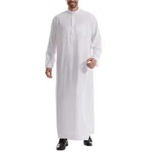 Túnica Tradicional Omaní para Hombre Musulmán, Ideal para Eid, Hajj y Ramadán, de Algodón Transpirable de Secado Rápido, para Oración, Venta al Por Mayor - Product Image 1