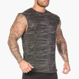 Venta al por mayor 100% algodón gimnasio camiseta sin mangas para los hombres de alta calidad Camisa sin mangas transpirable y de talla grande diseño de gran tamaño - Product Image 2