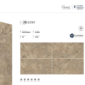 Azulejos de porcelana brillante con aspecto de piedra de lujo, 800x1600, 1200x1800, 750x1500 mm, baldosas de gran formato para decoración de interiores de alta gama. - Product Image 1