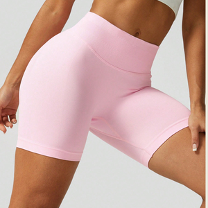 Shorts de cyclisme sans couture à taille haute élastique pour femmes, collection 2026 – Compression, gym, entraînement, fitness, course à pied - Product Image 5