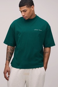 Camiseta Oversize para Hombre, Corte Holgado, Hombros Caídos, Algodón Grueso, Estilo Urbano, Casual, Verano, Moda Relajada - Product Image 4