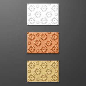 Carreaux muraux en céramique 3D modernes 300x450mm, autocollants décoratifs imperméables pour la maison, crédence avec texture brique, motif floral couleur claire - Product Image 5