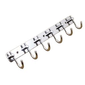 Porte-manteau mural vintage français fait à la main, étagère en métal pour bagages avec crochets - Product Image 3