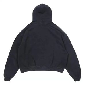 Sudadera con Capucha Vintage con Efecto Desgastado para Hombre, Sudadera Informal de Estilo Urbano para Uso Diario - Product Image 2