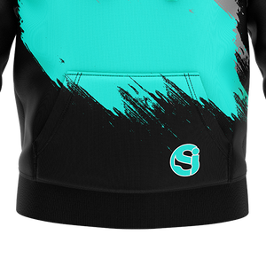 Sweat à capuche pour homme en molleton épais avec logo imprimé personnalisé, broderie sur le devant, motif uni, tissu 340g, coupe classique, hiver - Product Image 3