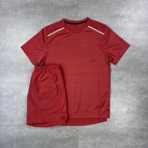 Conjunto Deportivo de Verano de 2 Piezas, 100% Poliéster, Ropa de Gimnasio, Camiseta y Pantalones Cortos para Entrenamiento, Conjunto Deportivo Ligero para Correr - Product Image 5