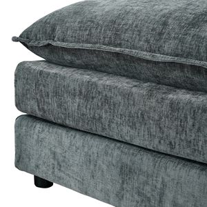 Divani da Soggiorno Grigi a Tre Posti con Due Poggiapiedi 2018 - Product Image 3