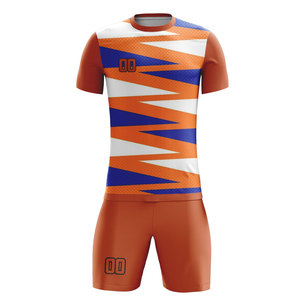 Hot Selling Cheap Price Adult Soccer Jersey <b>Set</b> Customizable Quick Drying OEM Breathable Sports Wear Sublimated Soccer Uniform - Product Image 3