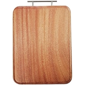Planche de préparation alimentaire et de découpe robuste pour la viande, planche à découper en bois de boucher de qualité supérieure pour restaurant, hôtel, cuisine - Product Image 1