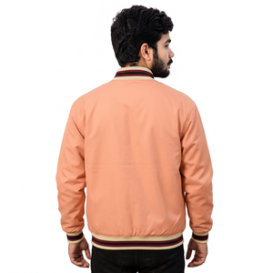 Chaqueta universitaria personalizada con MOQ bajo, mezcla de algodón con parches de chenilla, corte regular para marcas de ropa urbana estadounidenses - Product Image 6