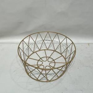 Corbeille à fruits moderne en fil métallique doré, bol de rangement décoratif pour comptoir de cuisine, table à manger, décoration intérieure - Product Image 4