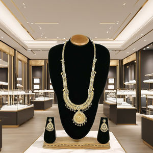 Venta al por mayor 14K 18K 24K chapado en oro collares largos de moda, joyería tradicional, joyería de formación, joyería llena de oro Oro Joyeria. - Product Image 3