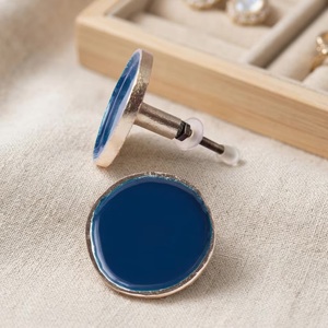 Modern Dark Blue Enamel Zinc Alloy Cabinet Drawer <b>Knob</b> Handle Eco-Friendly Durable Easy Installation for Wardrobe Cabinet - Product Image 2