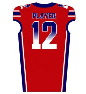 ชุดยูนิฟอร์มอเมริกันฟุตบอลแบบสั่งทำคุณภาพสูงขายดี ระบายอากาศได้ดี ไซส์ใหญ่ แขนสั้น โพลีเอสเตอร์ 100% ทุกแบบ - Product Image 4