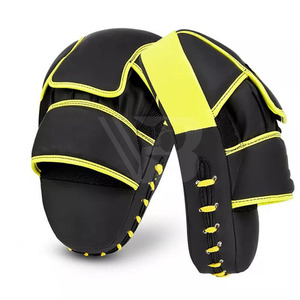Mitaines et coussinets de frappe en cuir de qualité supérieure pour l'entraînement de boxe et de Muay Thai – Équipement de frappe de haute qualité - Product Image 1