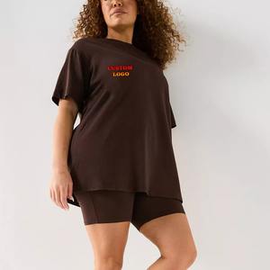 Conjunto de Pantalones Cortos de Béisbol para Mujer al por Mayor, de Alta Elasticidad, con Letras Bordadas Personalizadas, 2 Piezas, Ropa Deportiva de Yoga y Fitness de Cintura Alta - Product Image 1