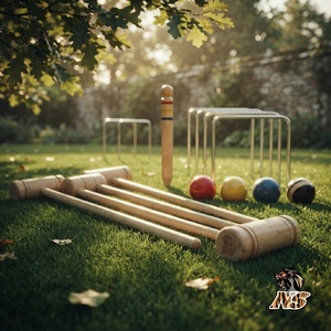 Croquet Garden Match Ready Lawn Game Equipment Professional Wooden Set Premium Outdoor Family Recreation Quality - Product Image 6