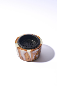 Premium Quality Best Artisans Handmade Wood Incense <b>Burner</b> with Green Resin Base and Natural Grain Pattern <b>for</b> Aromatic Use - Product Image 6