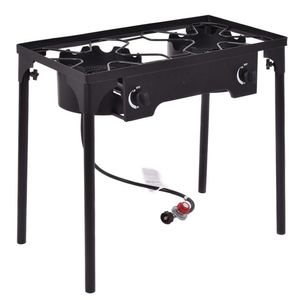 150000 BTU Dual Burner Outdoor Stove for BBQ Grilling <b>Camping</b> Accessories - Product Image 2