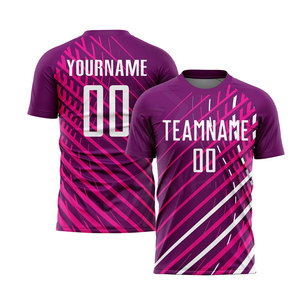 Camiseta de Fútbol para Hombre, Estilo Nuevo, 100% Poliéster, Transpirable, de Secado Rápido, Cuello Redondo, Personalizable con Nombre de Equipo - Product Image 6