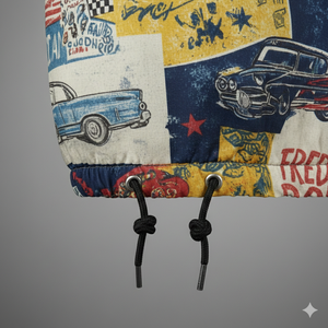 Veste américaine vintage à imprimé graphique, veste coach légère coupe-vent, veste coach pour homme, veste à boutons pression - Product Image 6