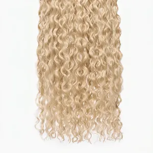 Extensiones de Cabello Humano 100% Remy, Color Rubio Platino, Ondulado Natural - Product Image 4