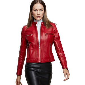 Chaqueta de Motociclista de Cuero Negra para Hombre, Resistente al Viento, a Precios de Mayoreo - Product Image 1