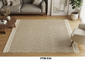Modern Floral Handmade Kitchen Rug Non-slip Flat Weave Rectangle Cotton Rug <b>Set</b> for Prayer & <b>Picnic</b> PTM-534 - Product Image 4