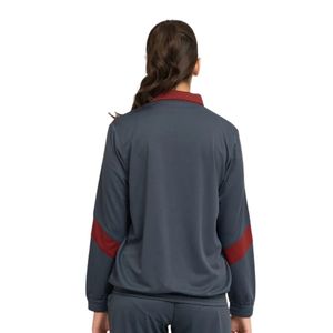 Chaqueta Deportiva Casual para Mujer, Color Azul Marino y Rojo, con Cierre Completo, Cuello Alto y Manga Larga - Product Image 6
