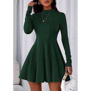 Vestido de Otoño Elegante y Clásico para Mujer, Personalizado 2025, Manga Larga, Casual, con Volantes, Corto, para Fiesta de Graduación y Baile de Graduación - Product Image 5