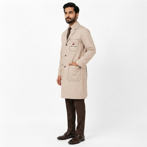 Bata de laboratorio para hombres y mujeres, ropa profesional de laboratorio, tela ligera y cómoda, construcción duradera para investigación médica - Product Image 3
