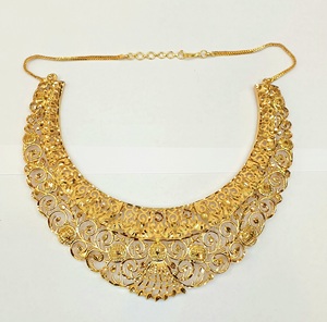 Colección Exclusiva de Dubái, Conjuntos de Joyería de Moda Clásica de Latón Chapado en Oro de 24 Quilates para Compromiso, Aniversario y Boda - Product Image 4