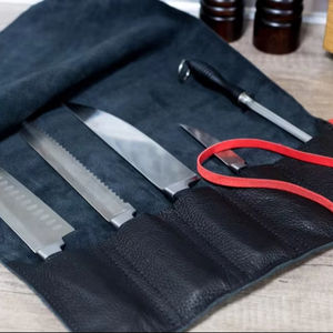 Sac de Chef en Cuir Véritable OEM Personnalisé, Robuste, Anti-Odeur, Durable, pour Ranger les Couteaux, LSKR-0038 - Product Image 1