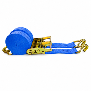 Correa de Amarre de Carga con Gancho en J de 38 mm, 1500 kg, Cinta de Poliéster de Alta Tenacidad, Fabricación Personalizada OEM, Venta al Por Mayor - Product Image 1