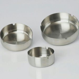 <b>Round</b> Steel Desktop Ashtray Minimalist Design or Use Hotel And dinning - Product Image 3
