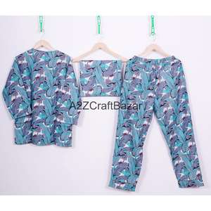 Conjunto de Pijamas de Invierno de Lujo para Mujer, 100% Algodón, Ropa de Dormir Cómoda para la Noche, Personalizable OEM - Product Image 6