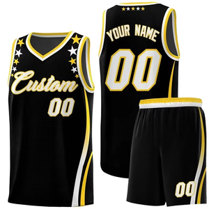 Maillot de basket personnalisable de haute qualité, ensemble uniforme de basket personnalisé, séchage rapide, respirant, pour adultes grandes tailles - Product Image 5