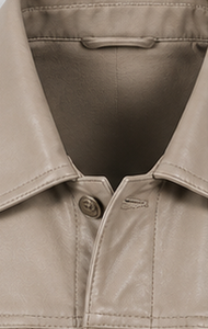 Veste en cuir de style Genz de haute qualité, très élégante et cool - Product Image 2