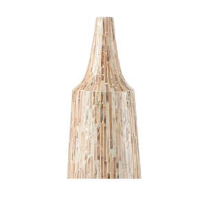 Vase de table fait main avec mosaïque de nacre, design côtier, pour l'arrangement floral - Product Image 2