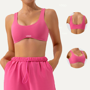 Women's High Quality Lightweight Impact Padded Gym Fitness Sports <b>Bra</b> Basic <b>Stretch</b> Yoga Sports <b>Bra</b> for Women - Product Image 1