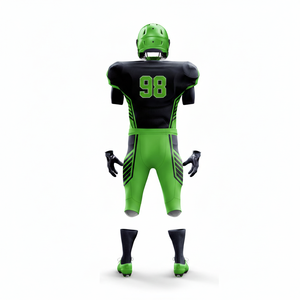 ชุดอเมริกันฟุตบอลชาย โพลีเอสเตอร์ 100% พิมพ์ลายแบบซับลิเมชั่น แห้งเร็ว ระบายอากาศได้ดี สกรีนชื่อทีม โลโก้ ตำแหน่ง ได้ตามสั่ง กางเกงขาสั้น - Product Image 5