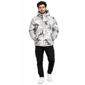 Blouson matelassé léger à capuche, design isolant, style tendance, coupe décontractée, idéal pour le froid, streetwear. - Product Image 5